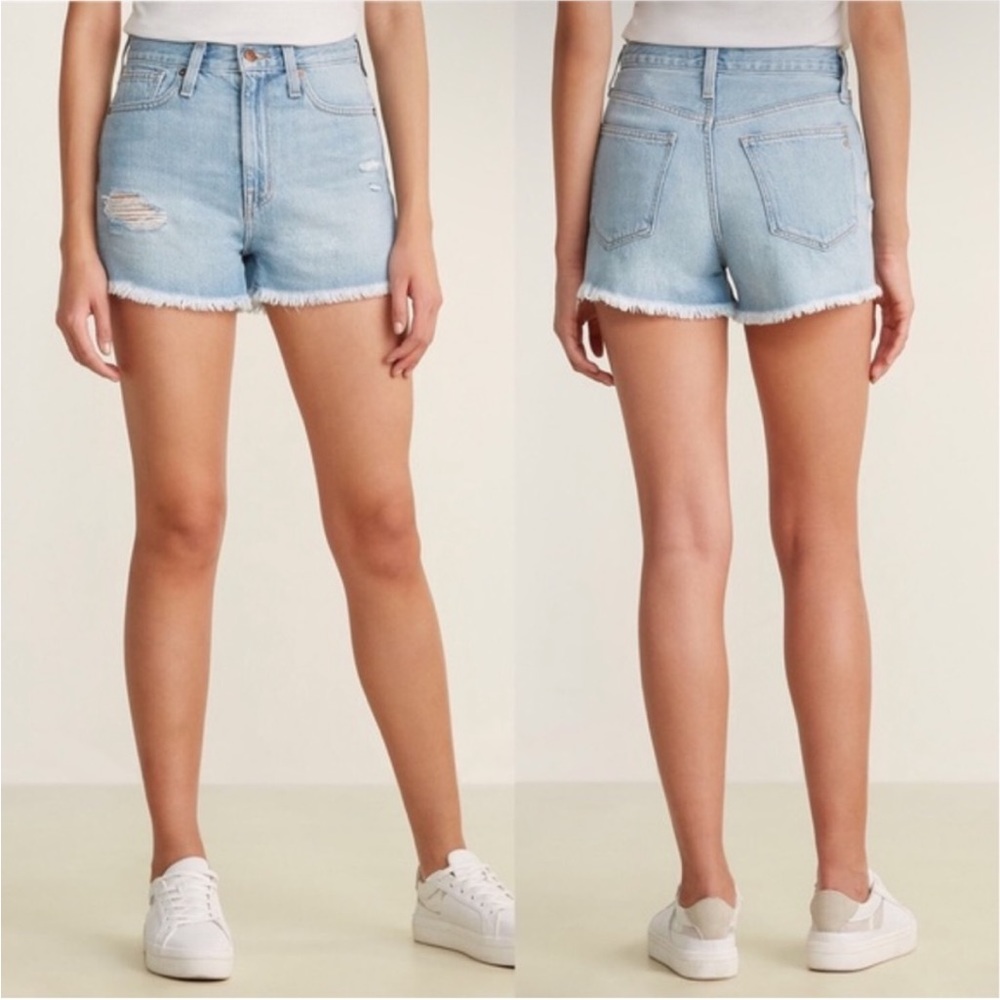 NWT Madewell The Momjean Josselyn Wash Denim Shorts 24
